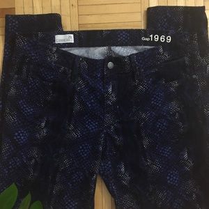 GAP Animal Print Corduroy Legging Jean